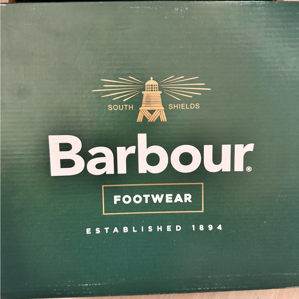 Barbour Navy Rubber Chelsea Boots - Picture 2 of 4